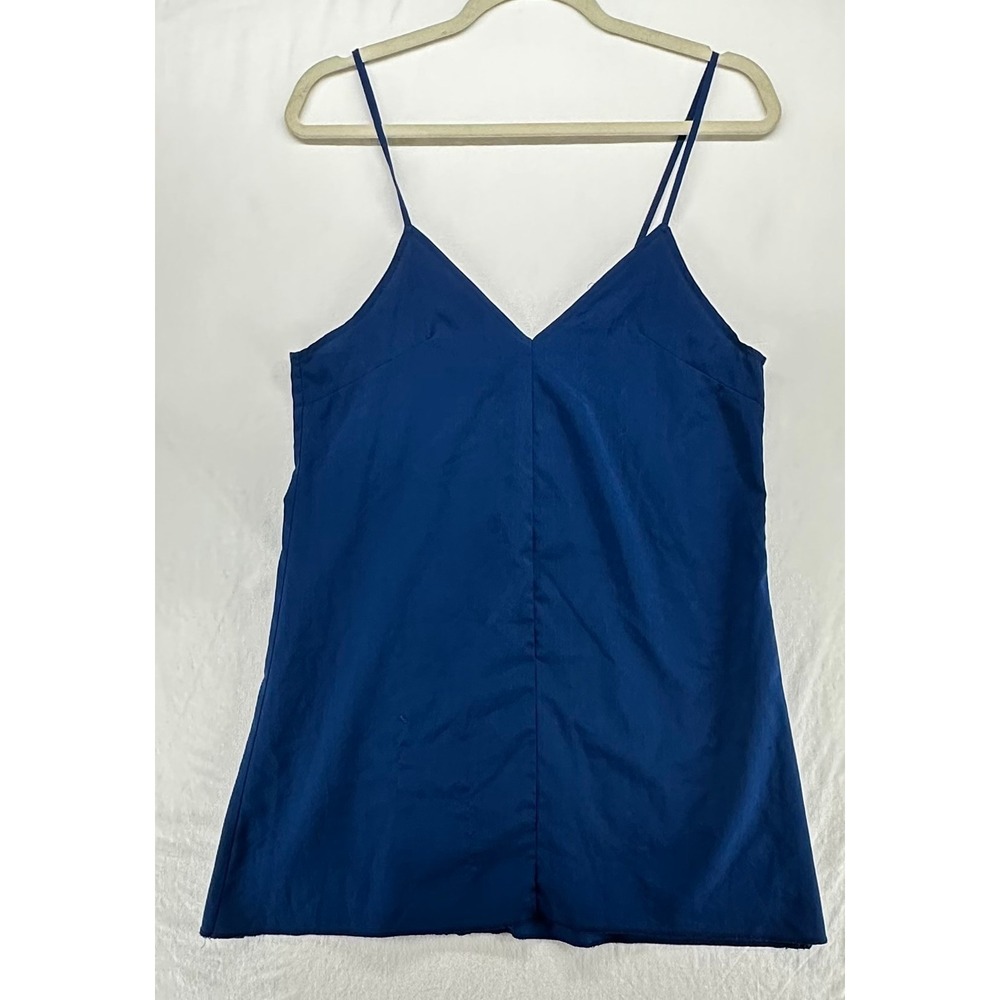 Free People FP One Royal Blue V-Neck Camisole Spaghetti Strap Tank Top XS